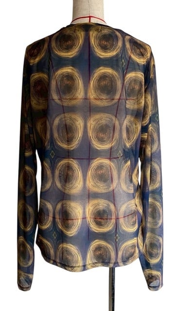 FUMIE TANAKA フミエタナカ 26SS シアー 長袖 トップス 26SS】FUMIE TANAKA フミエタナカ / sheer print longT / トップス