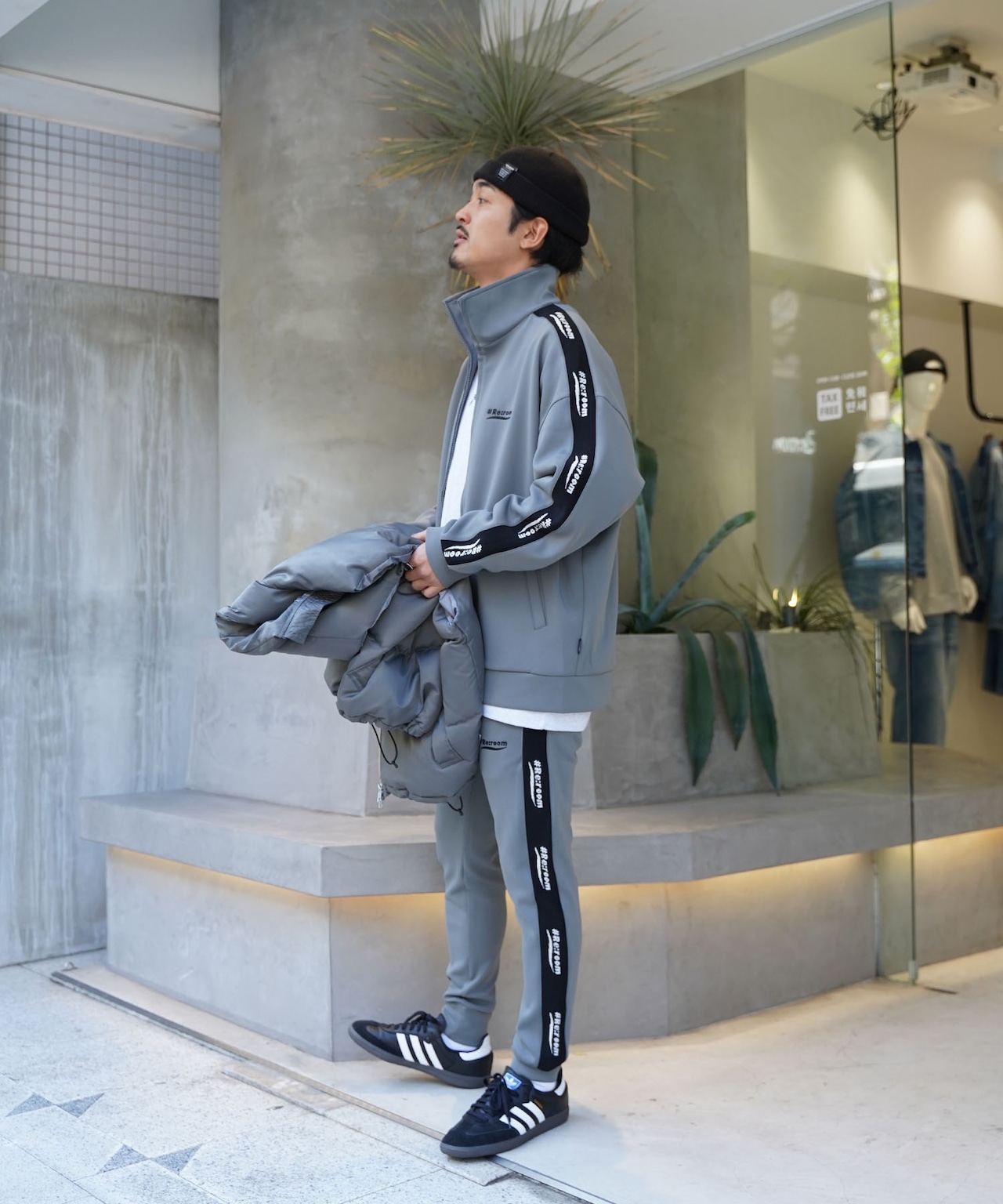 【#Re:room】LOGO SIDE LINE TRACK JACKET［REJ115］