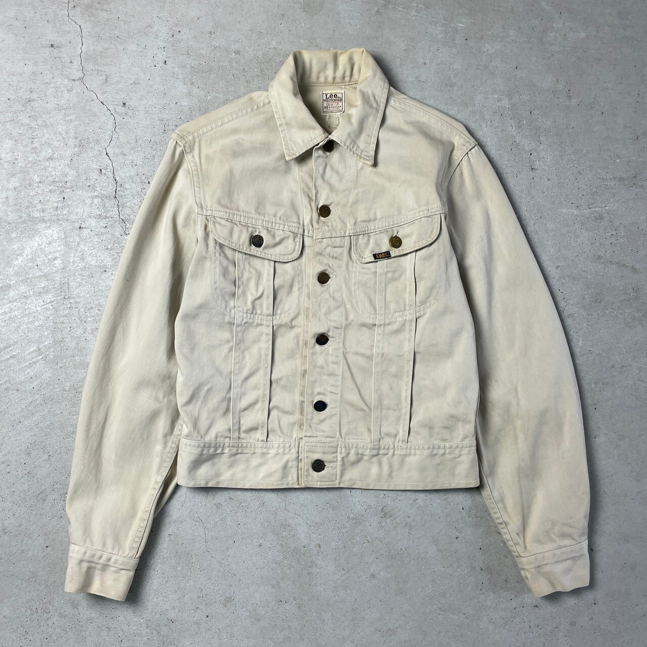 70年代 USA製 Lee リー WESTERNER ウエスターナー 100-J コットン 