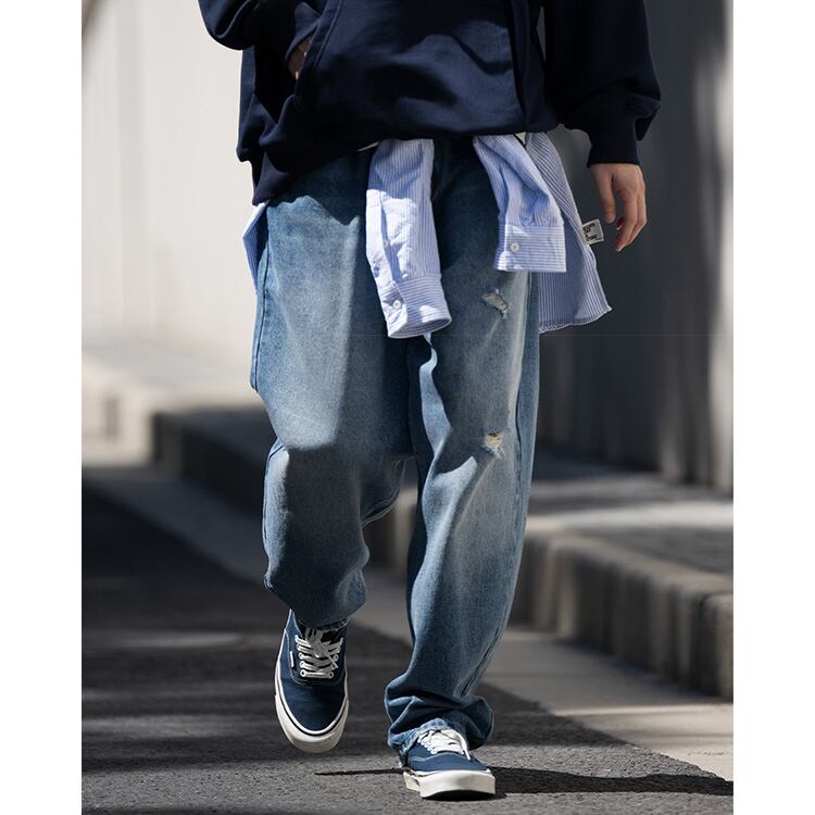★WASHED STRAIGHT JEANS　　　17195