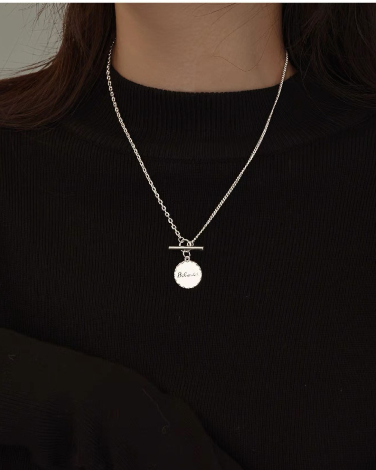 シルバーコインネクレス A0397 - 3