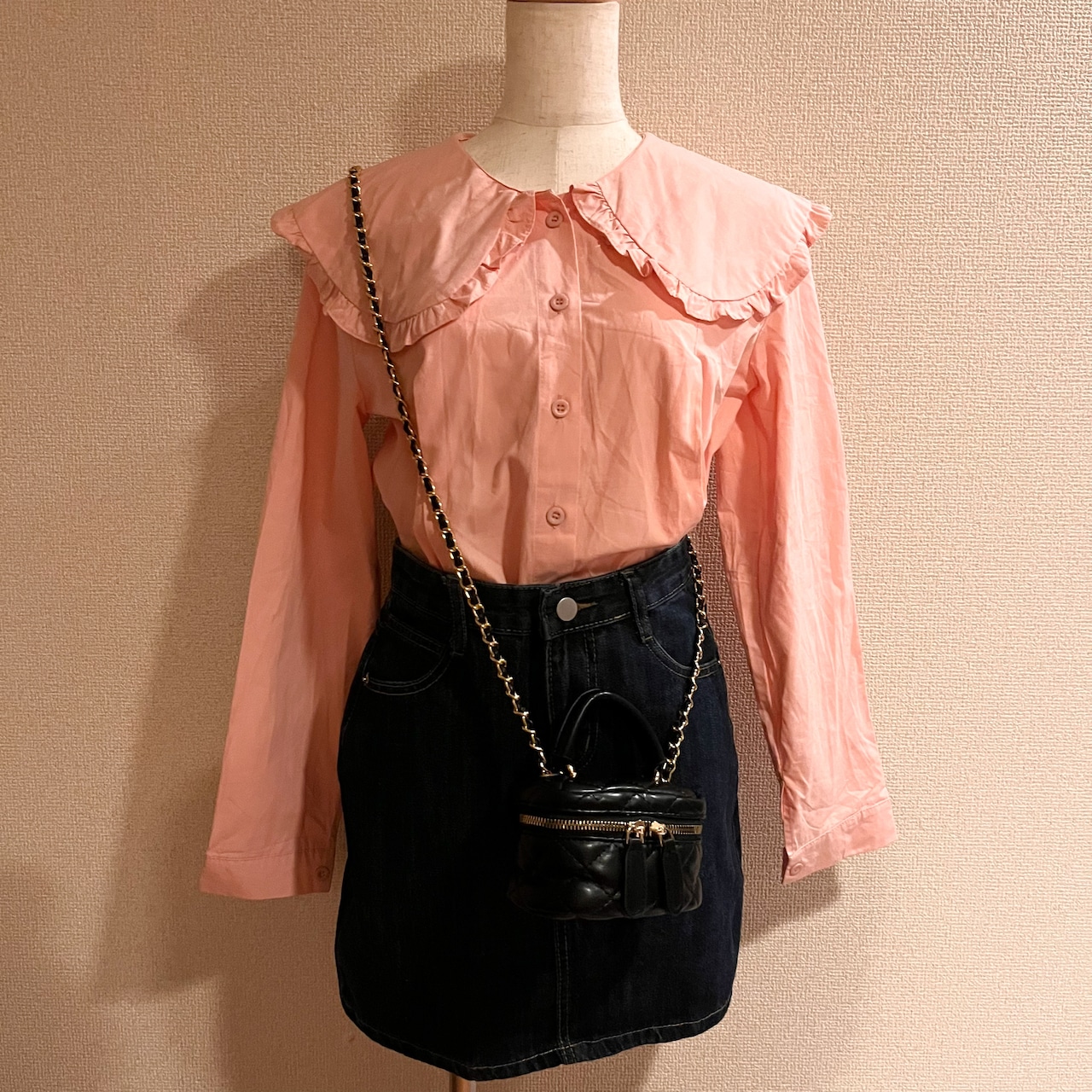 ベーシックAラインデニムスカート LK805