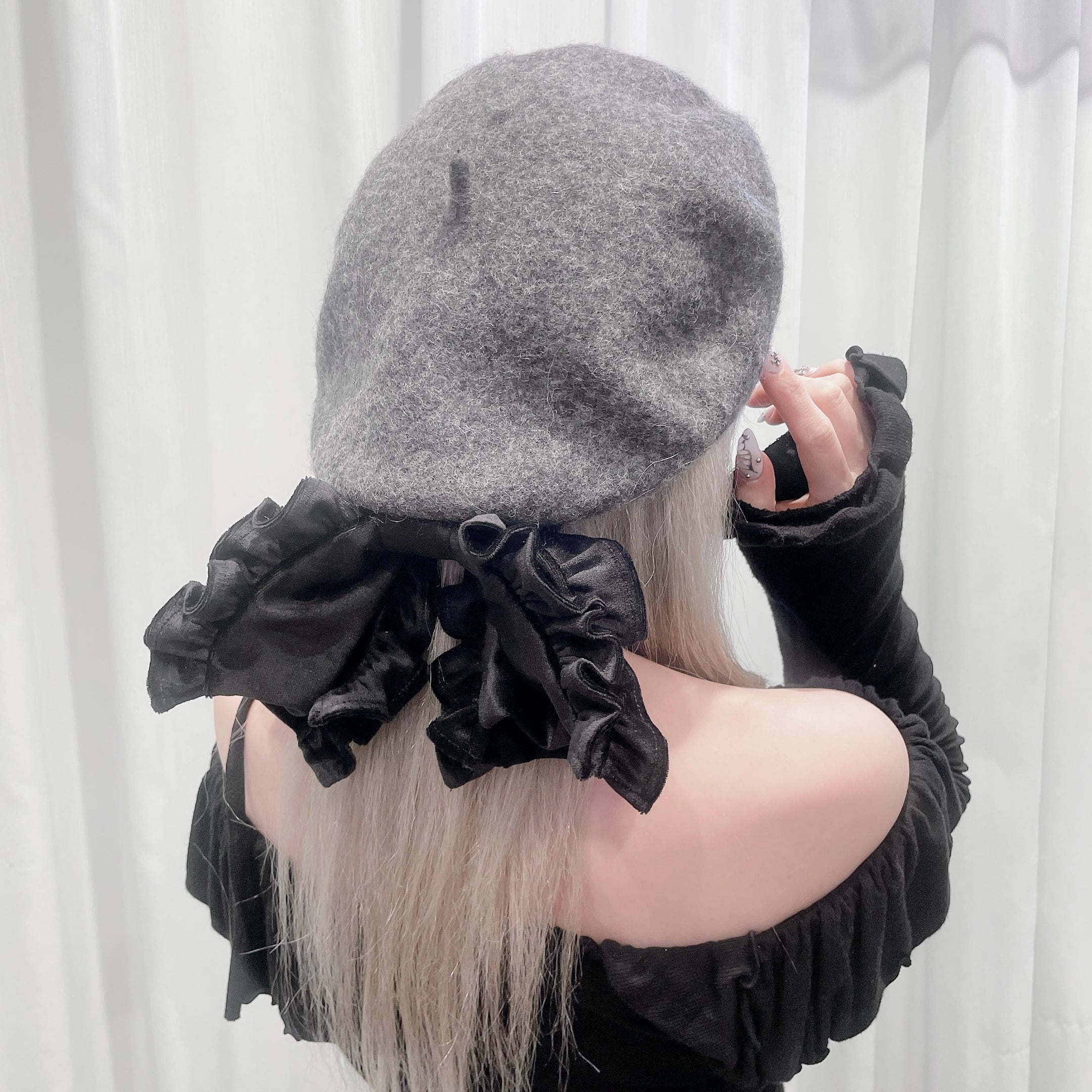 Starry⭐︎フリルリボンベレー帽 | lilLilly official webstore