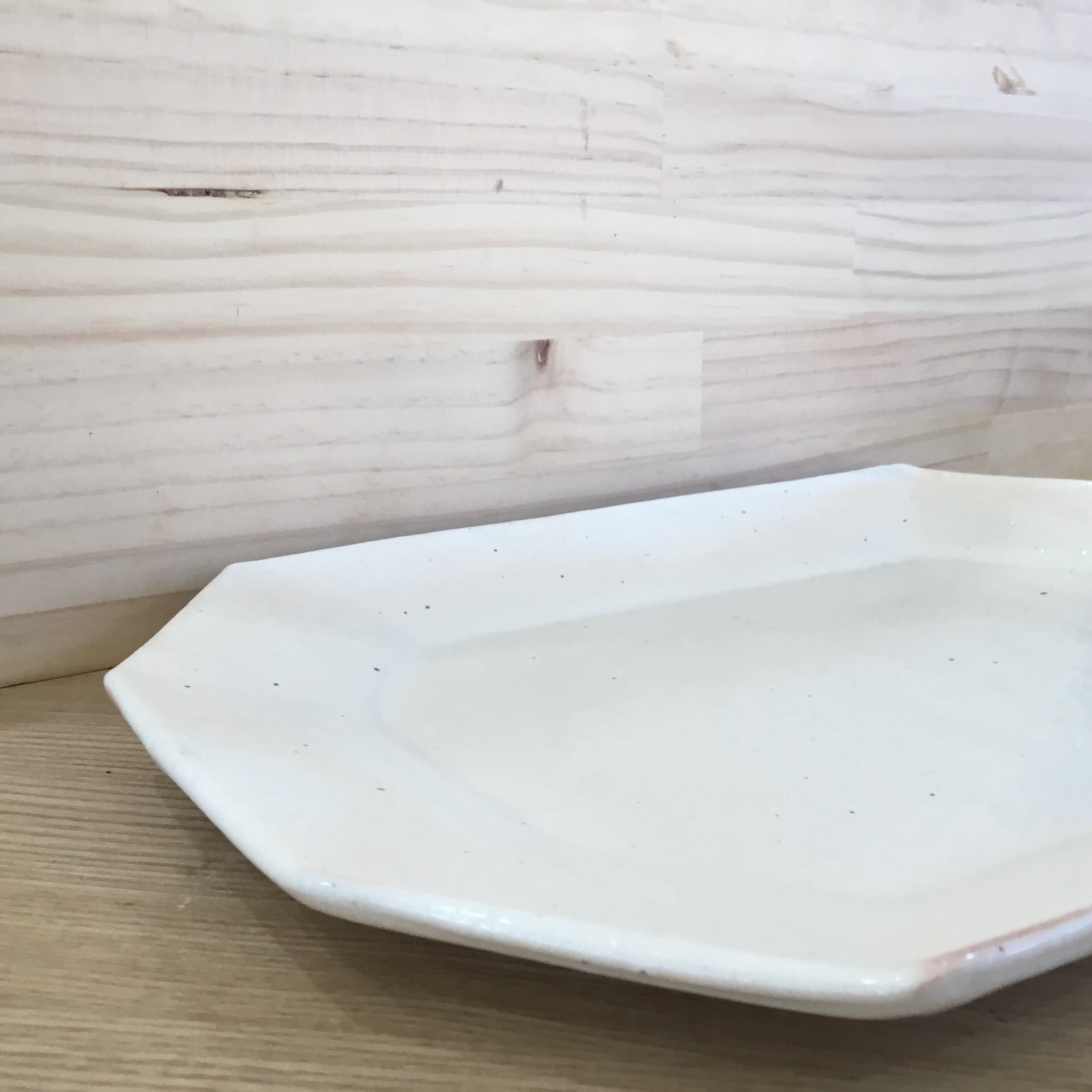 信楽焼 鉄散 八角長方皿（プレート） size L 古谷製陶所 | 趣味の園芸