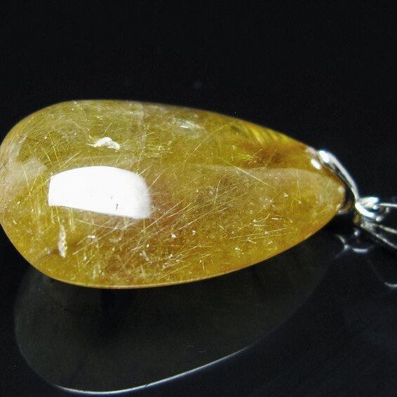 ルチルクォーツ ペンダント 一点物 メール便可 [M便 1/20] 112-13006