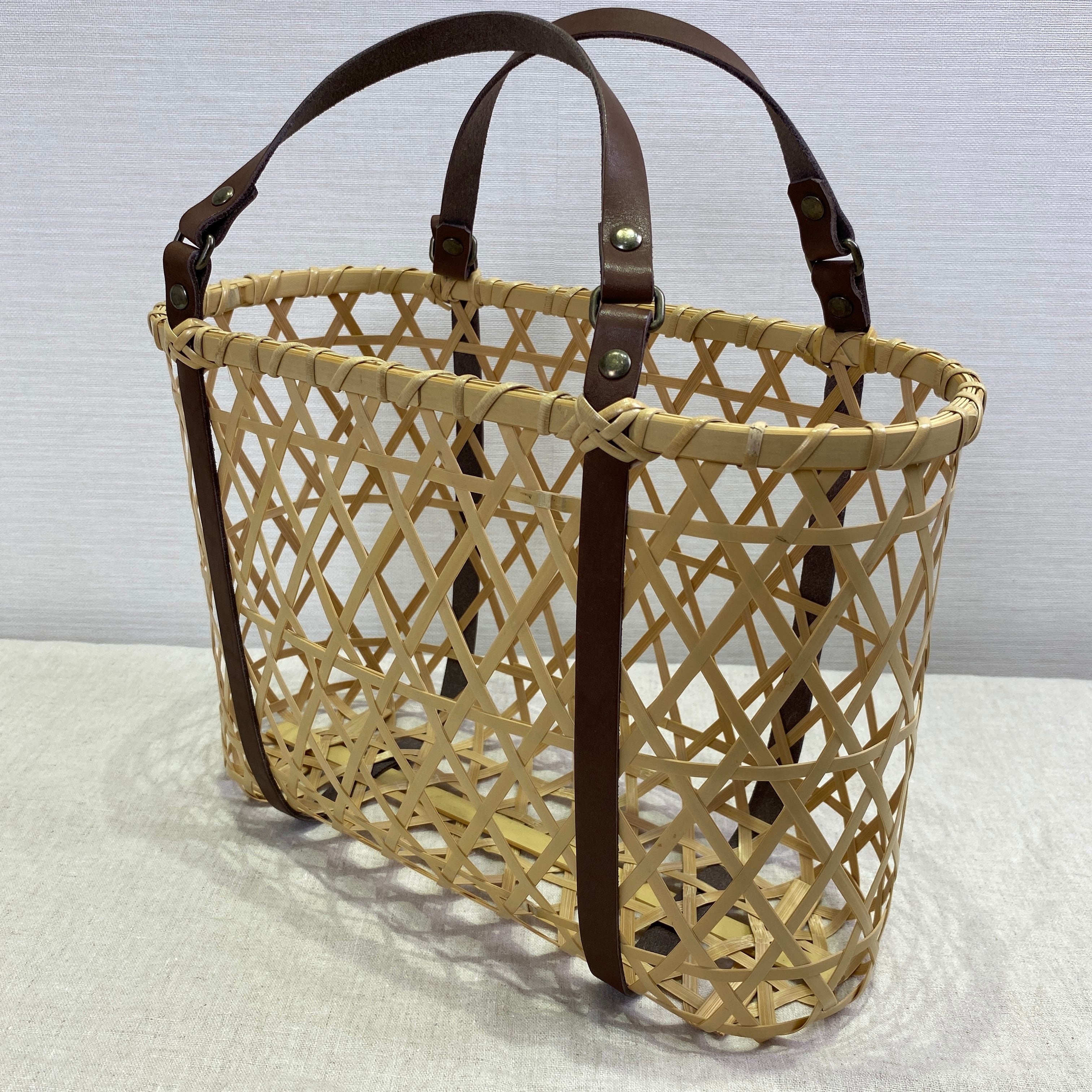 有製咲処 竹かごバッグ 別府竹細工 bamluxe marche 茶 | きものの