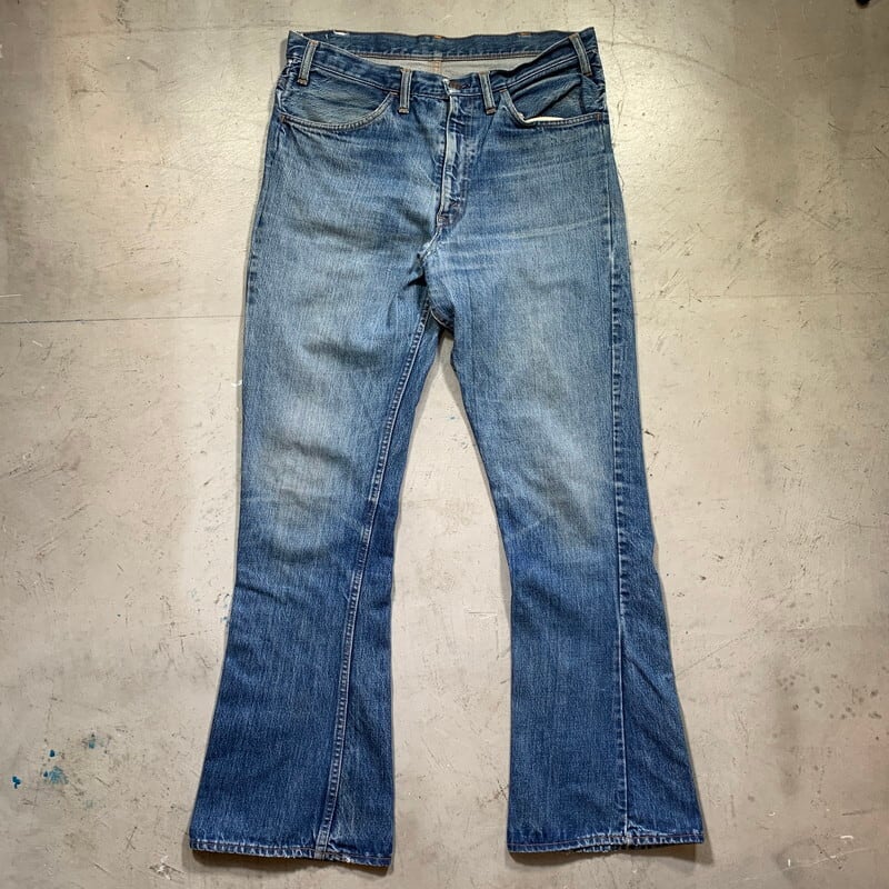 70's Levi's リーバイス 646-0217 ベルボトムデニム Big E フレア ブーツカット オレンジタブ 刻印41 42TALON  W34 リペア 希少 ヴィンテージ BA-1380 RM1749H | agito vintage powered by BASE