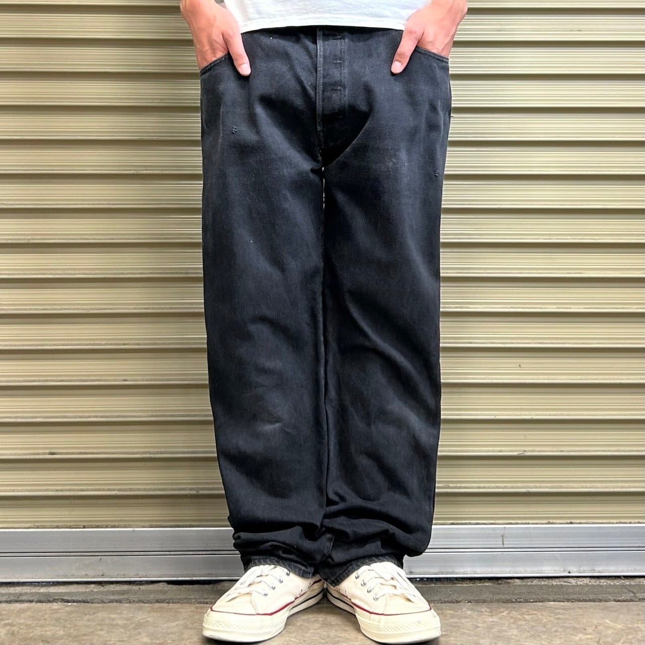 リーバイス550 W34 ブラックデニムパンツ 黒 Rタブ 00s 10645 