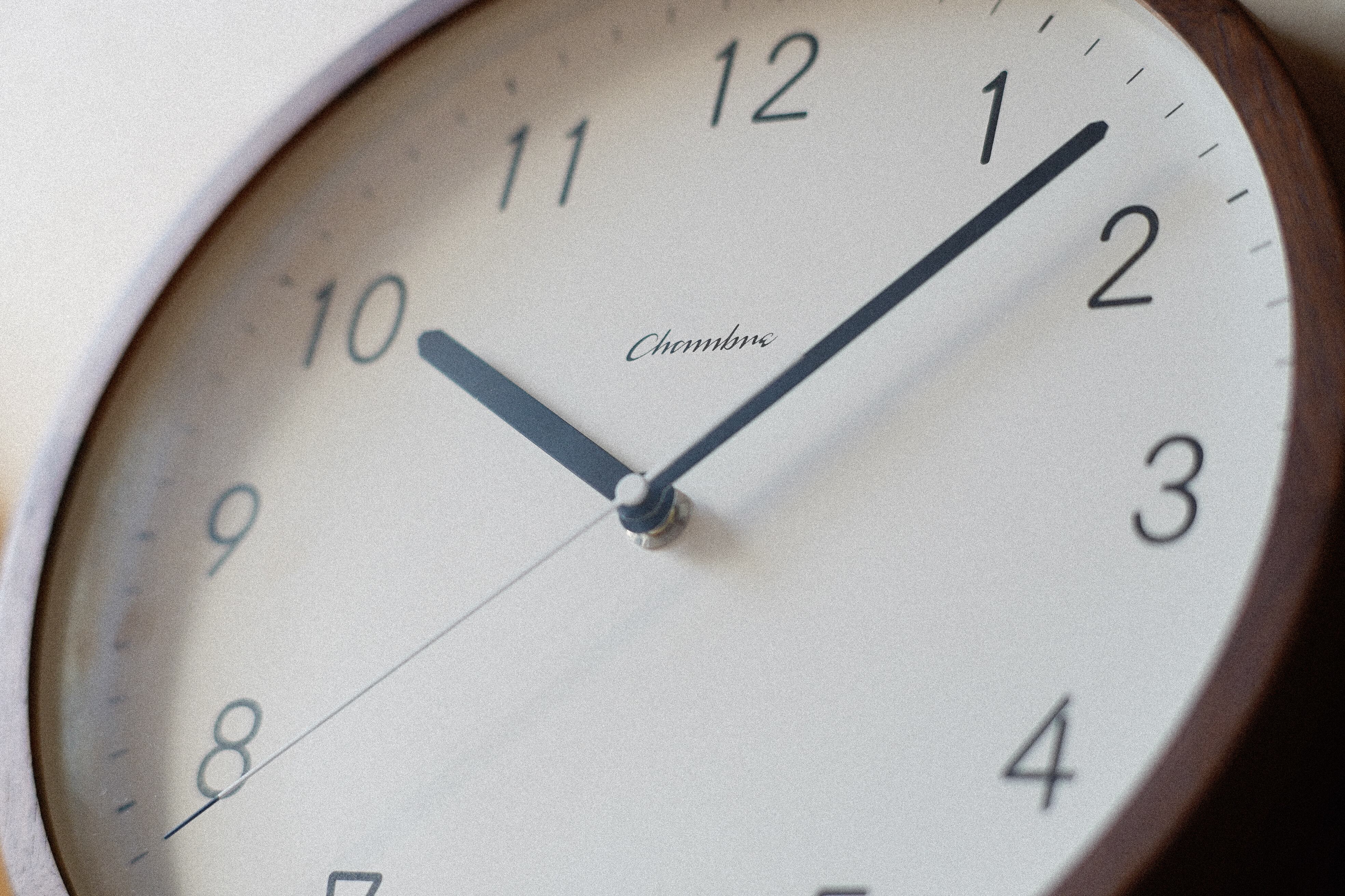 時計 milk 電波時計 BRUNCH CLOCK【WALNUT MILK】 | シャンブル【CHAMBRE