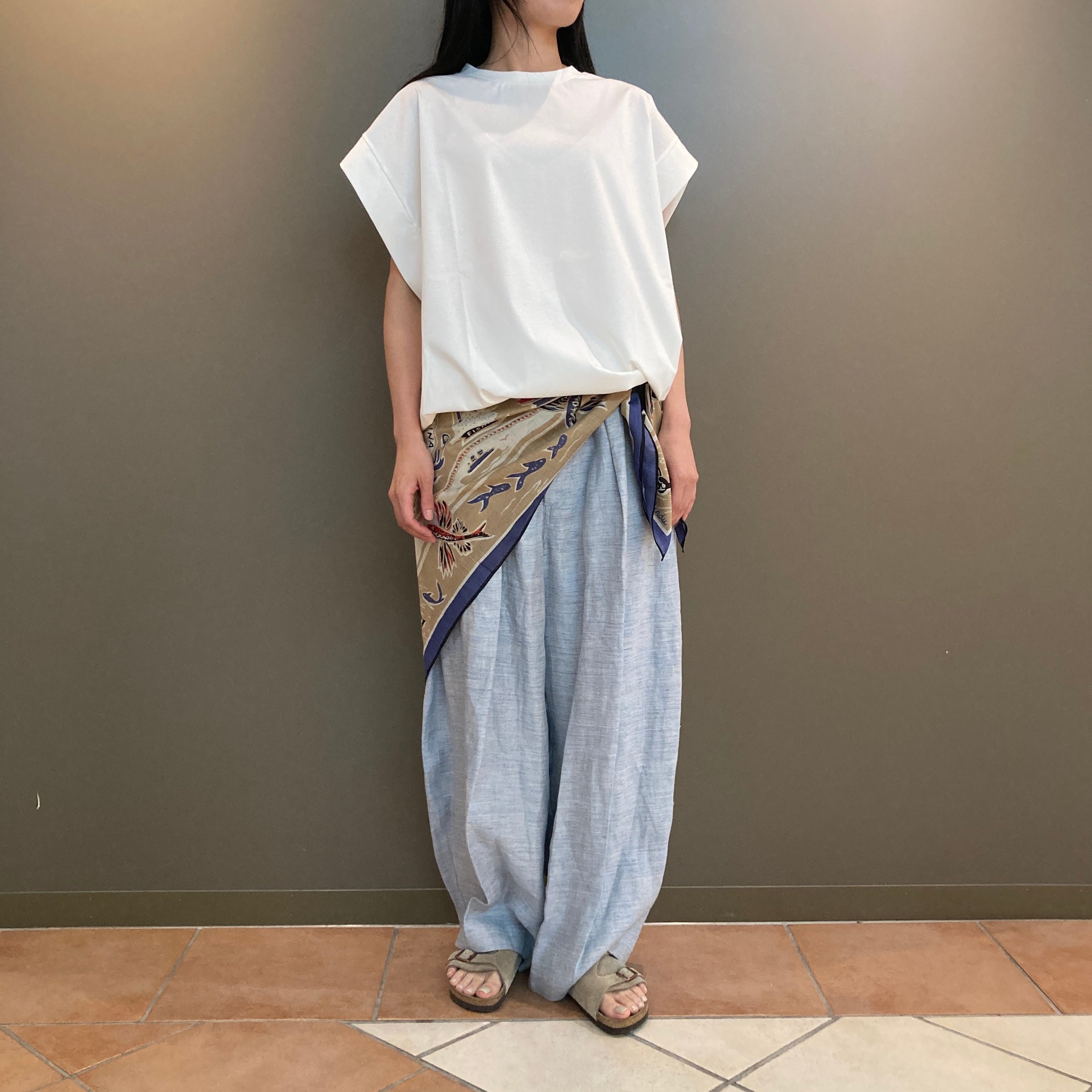 BINDU BIG スカーフ Bindu【ビンドゥ】マッププリントビッグスカーフ ( Catalina / Beige