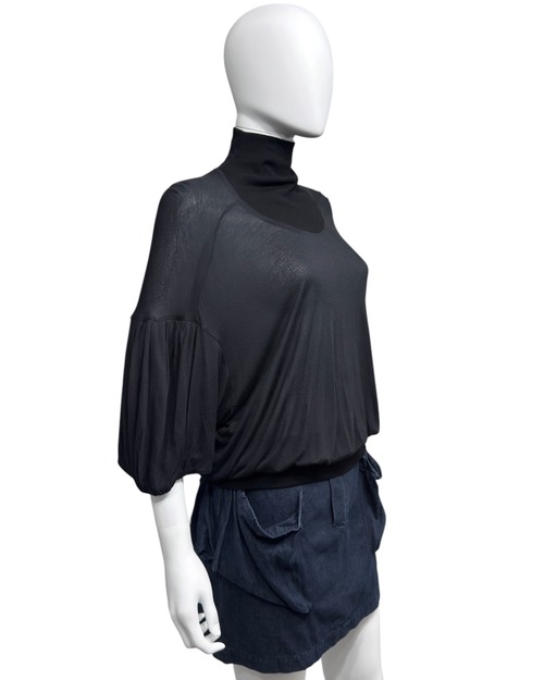 AW2002 BALENCIAGA DRAPED TURTLE NECK