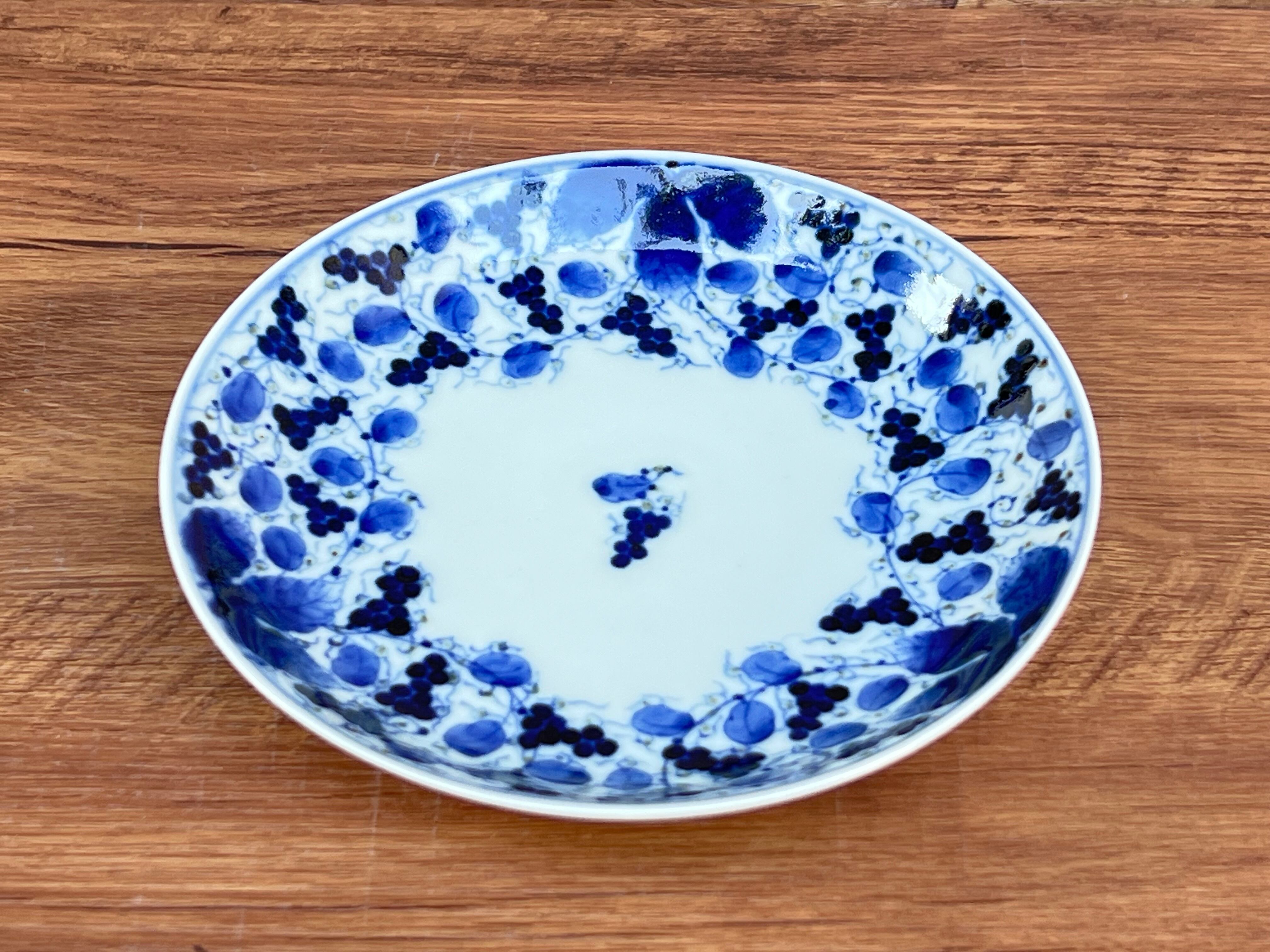 岩永浩 オーバル皿 大皿 楕円皿 染付 岩永浩 オーバル皿 大皿 楕円皿 染付 岩永浩 更紗楕円文楕円皿