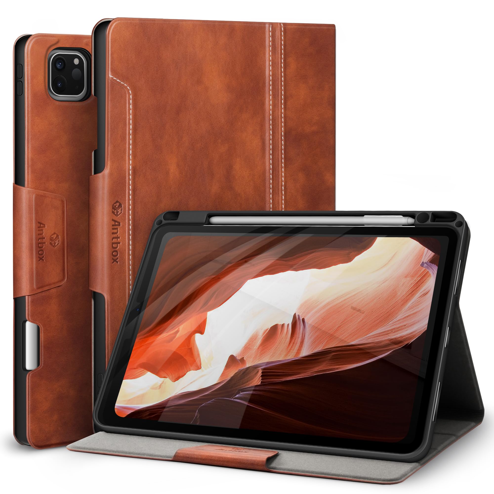 Antbox iPad Pro 11インチ ケース 第4/3/2/1世代兼用 iPad Pro 11 カバー PUレザー