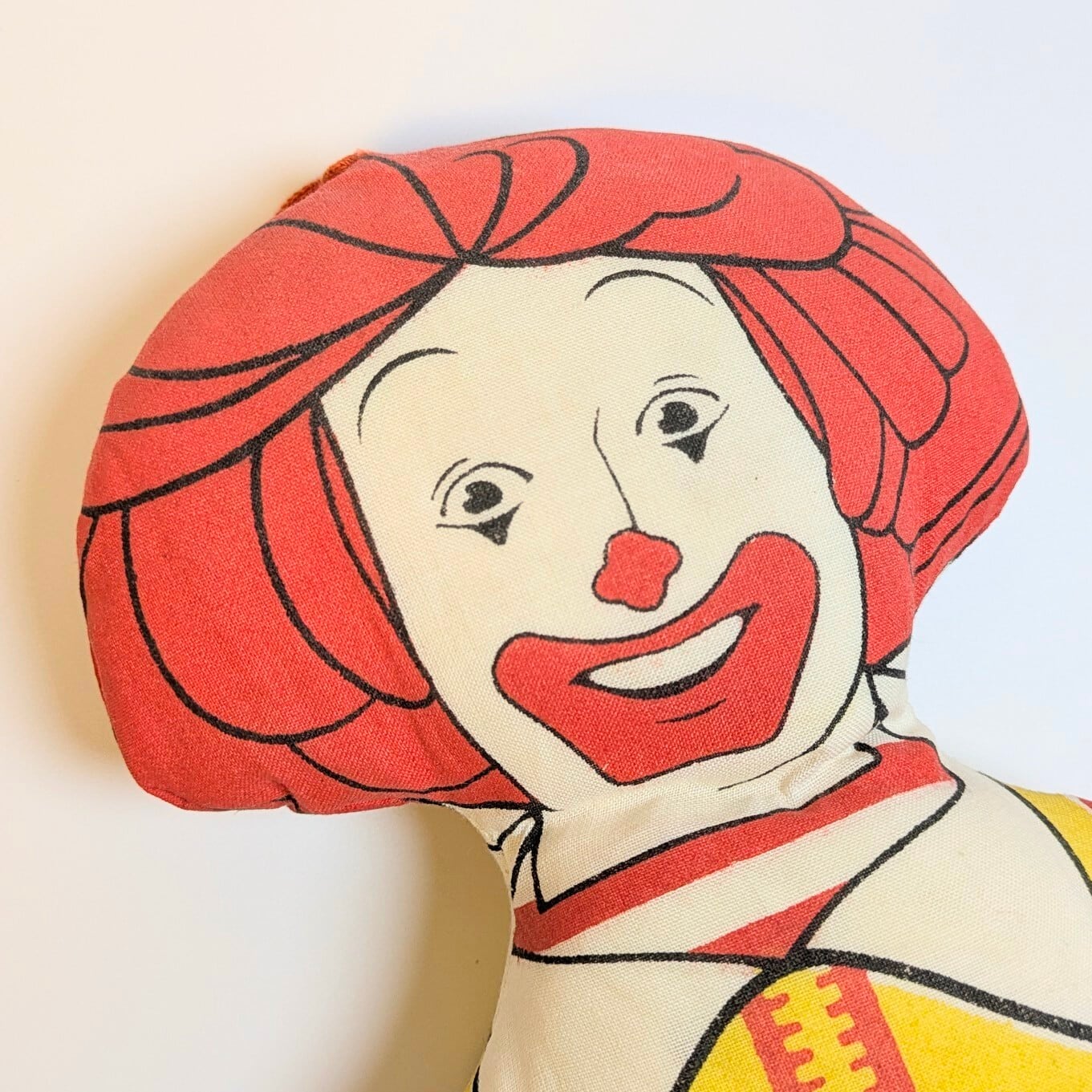 ☆VINTAGE 80'☆【 McDonald's( マクドナルド ) 】 『 Ronald McDonald / ロナルド・マクドナルド 』ラグドール / ピロードール / ぬいぐるみ 〚アメリカン雑貨 アメトイ〛