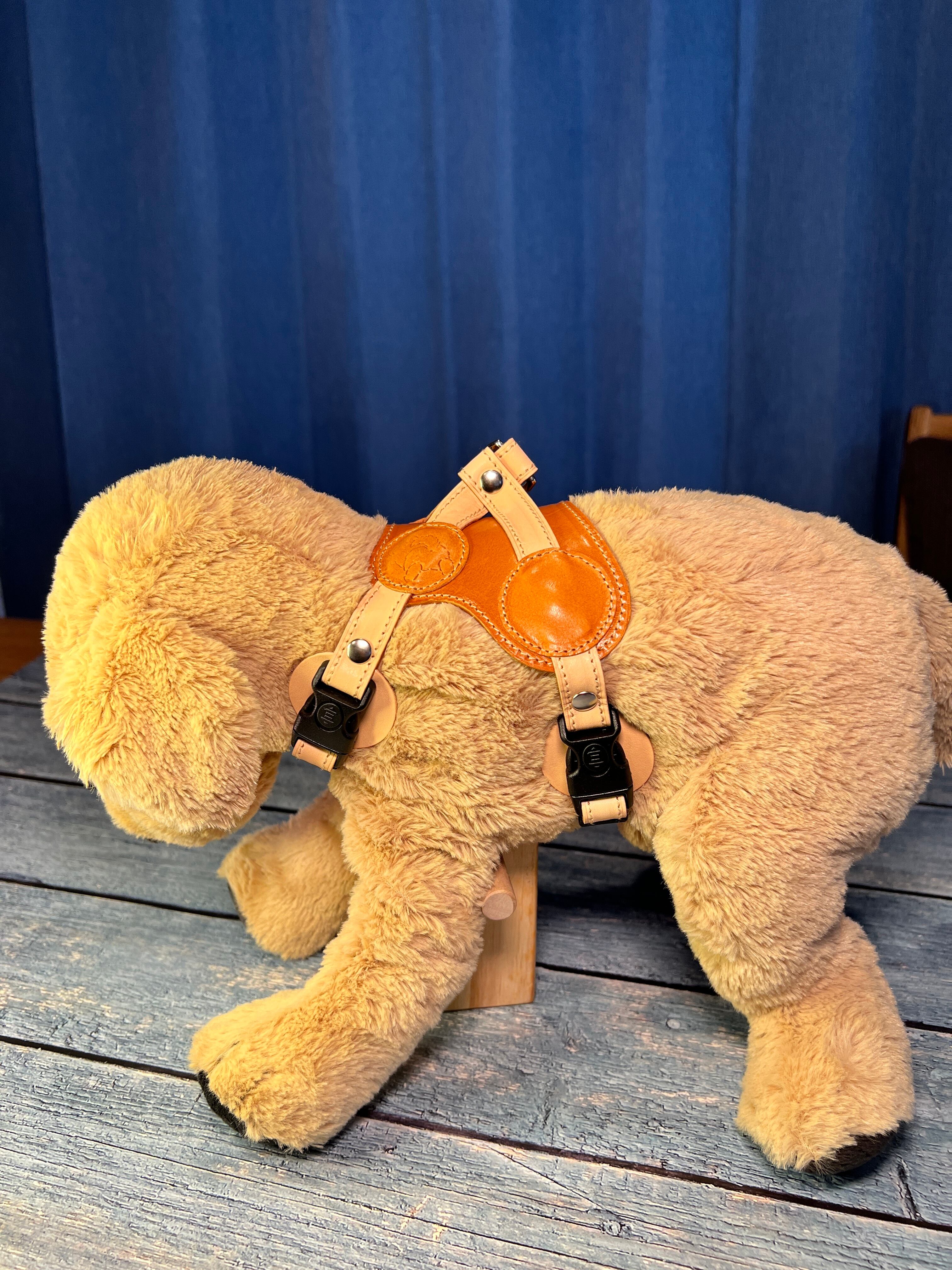 レザーハーネス 背あてタイプ 愛犬用 本革 名入れ オーダーメイド 本革