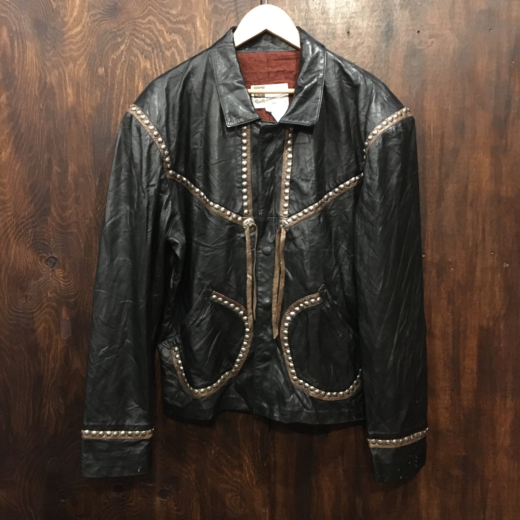 アメリカ古着 Scully Leatherwear ビンテージ レザージャケット 黒