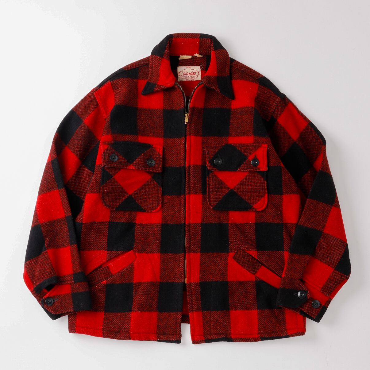 極美品】50s special vintage wool check flannel jacket mint