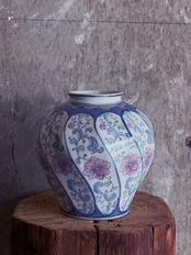 中国製造/ヴィンテージ パステル花器