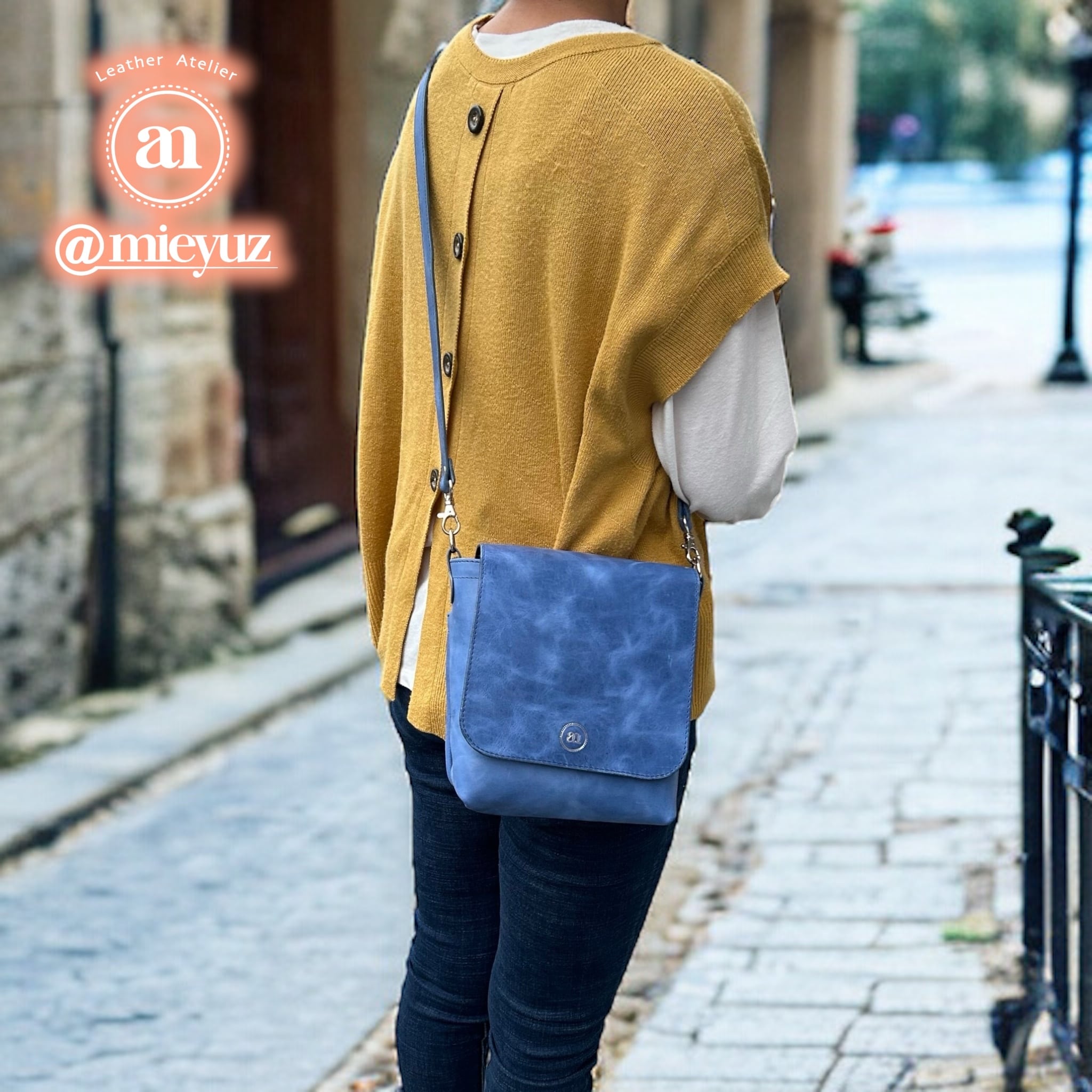 受注生産】 ショルダーバッグ 本革 たつのレザー | @mieyuz