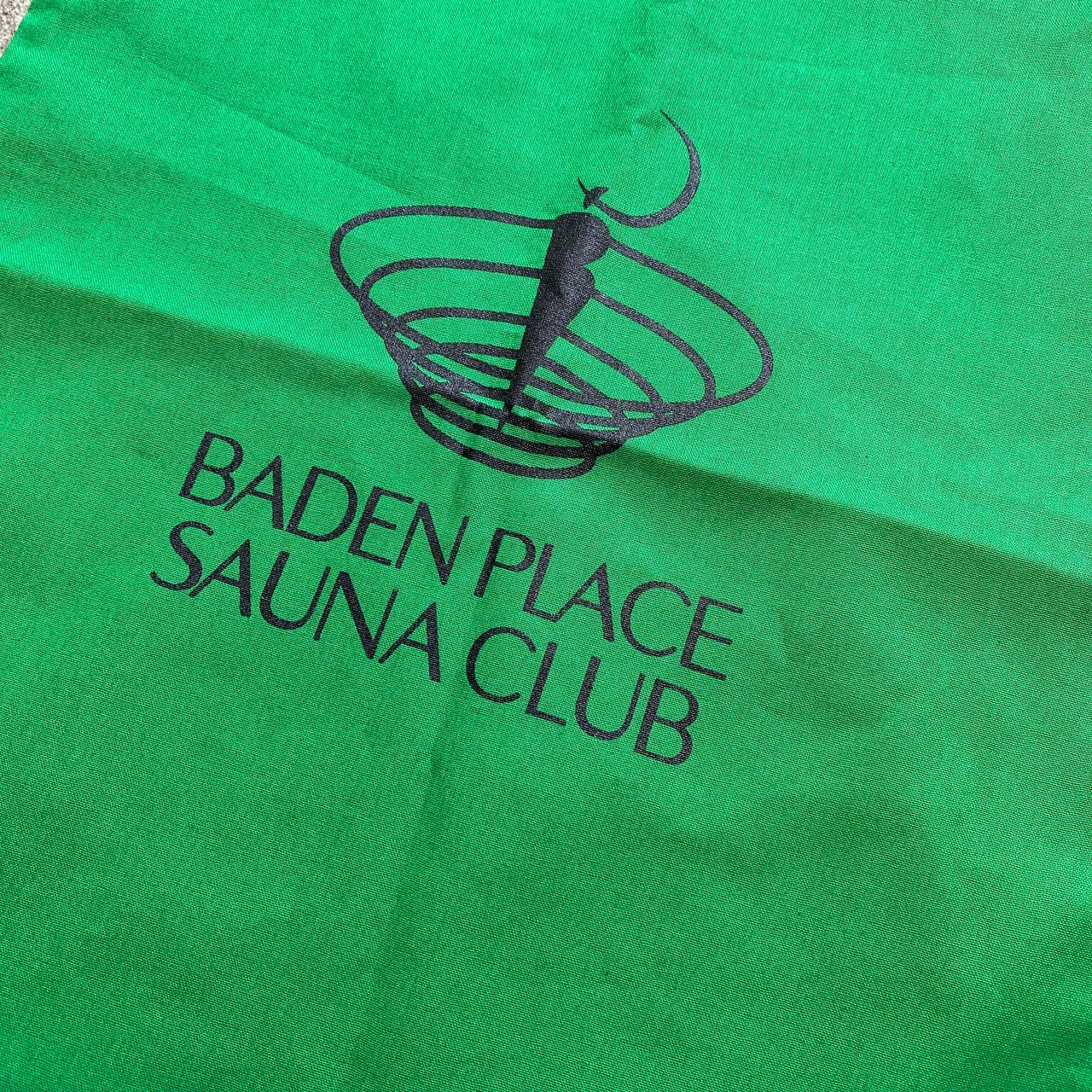 BADEN PLACE×RSB SAUNA CLUB TOTE BAG GREEN
