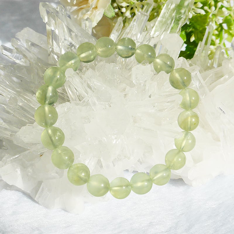 プレナイト　ブレスレット 楽天市場】プレナイト ブレスレット 10mm 17.5〜18.5cm M~LL