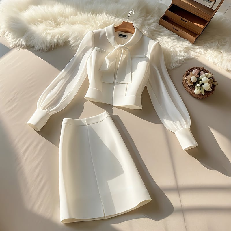 【set】シャツトップス×スカートセット M28762