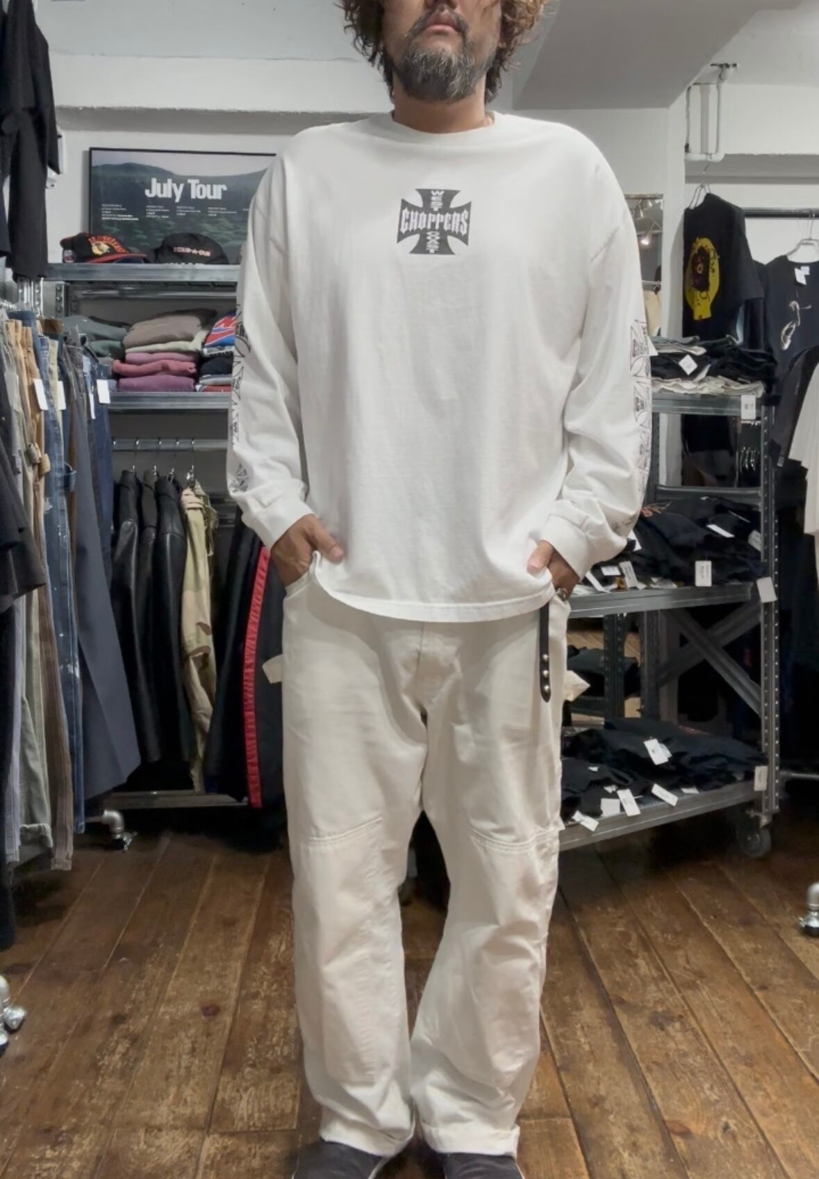 00's WEST COAST CHOPPERS ALSTYLE LS T-Shirt WHT ウエスト コースト