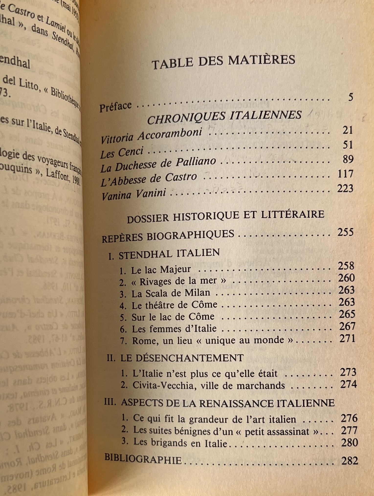 L'Abbesse de Castro et autres chroniques italiennes カストロの尼、イタリア年代記 / Stendhal スタンダール / Pocket