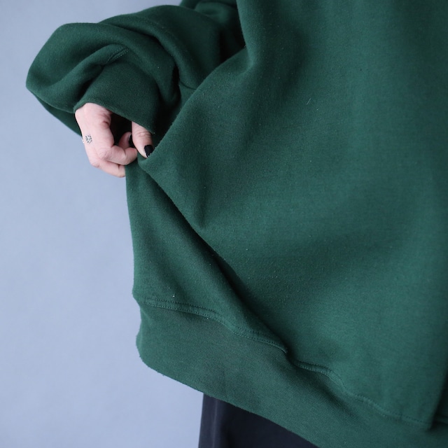 "刺繍" one point animal design XXL over silhouette sweatshirt