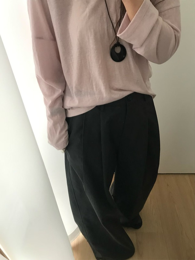 (予約) taffeta / Noten pintuck pants 2color