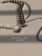 clear quartz chain necklace［SSN070］