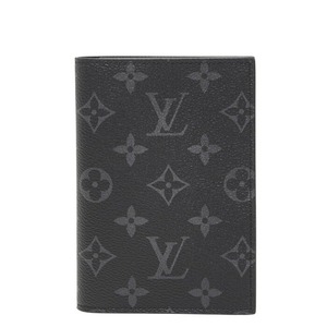 ルイ ヴィトン モノグラム エクリプス クーヴェルテュール パスポールNM パスポートケース M64501 ブラック PVC メンズ LOUIS VUITTON 【中古】