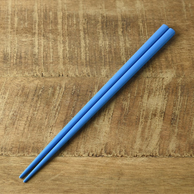 カラフルスティック箸 ブルー Colorfull Chopsticks - 【キッチン雑貨/Brounie１】