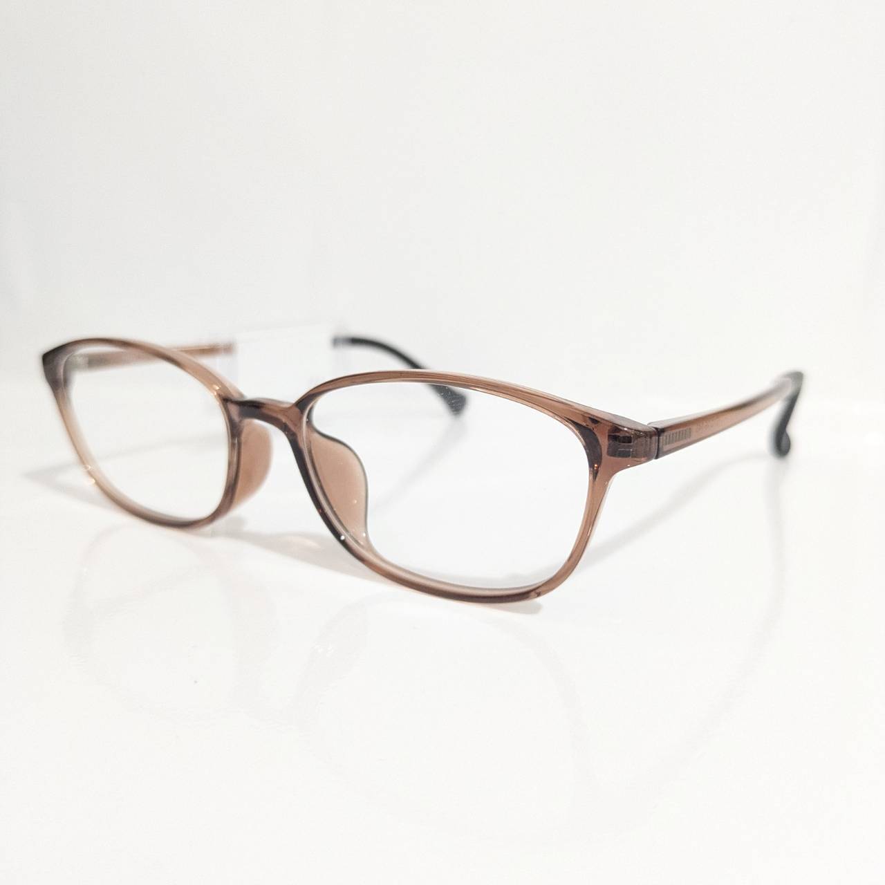 【NEW WAVE】スクエアセルフレーム クリアブラウン