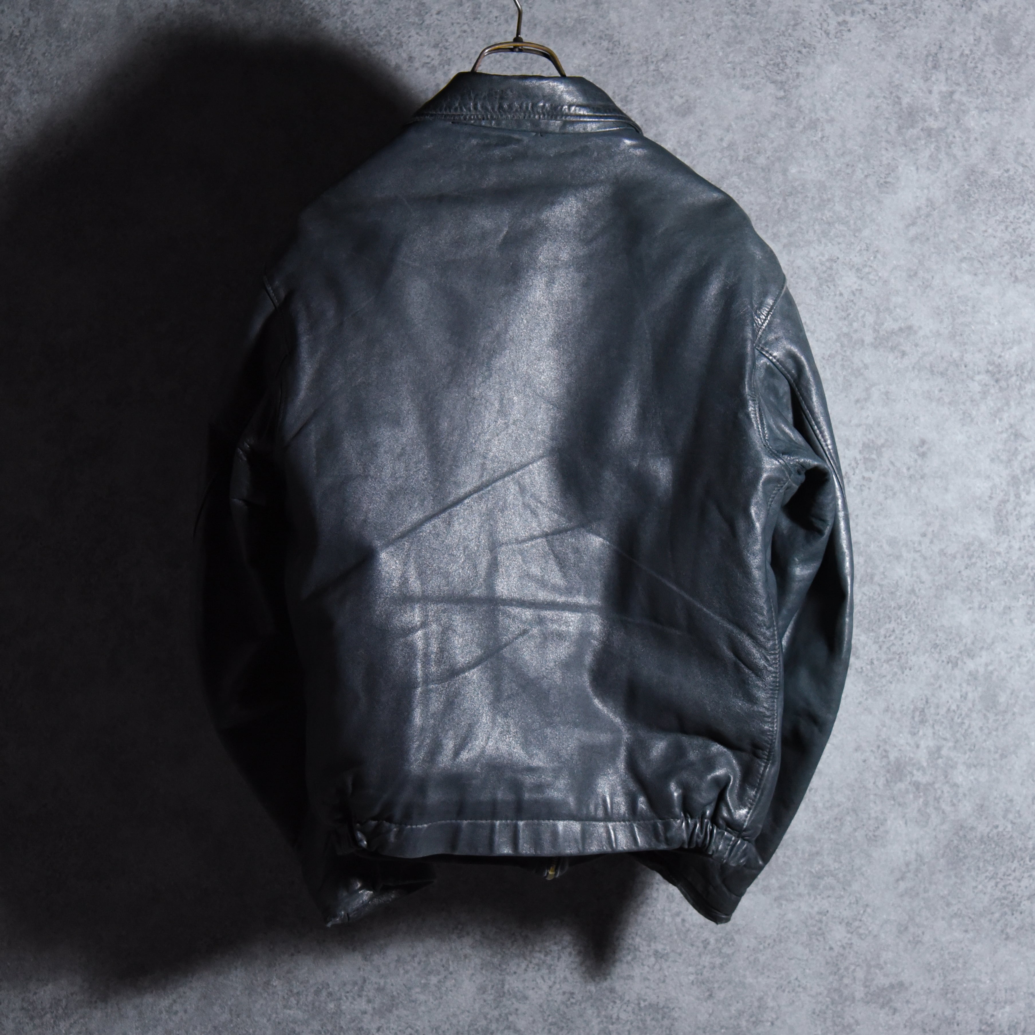 70s French Air Force Leather Pilot Jacket フランス軍 レザー