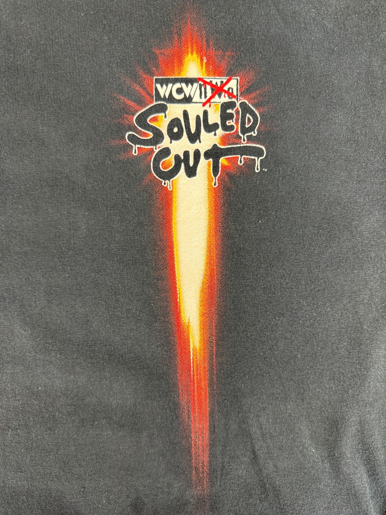 90s  WCW Souled Out 1999 / WCW Official U.S. FABRIC・画像8