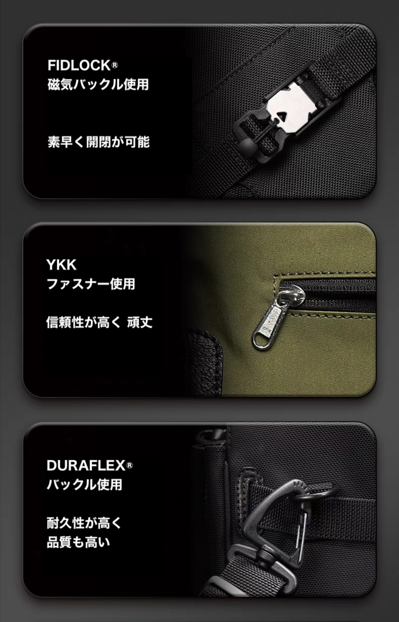 15/16 コーデュラナイロン 3in1 タクティカルバッグ