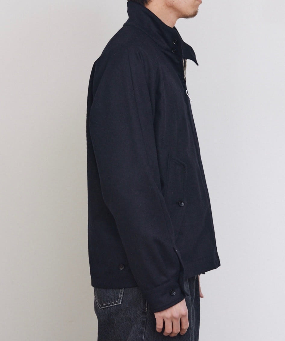 WOOL MILLED DRIZZLER JK / ウールドリズラージャケット(NAVY) | KICS