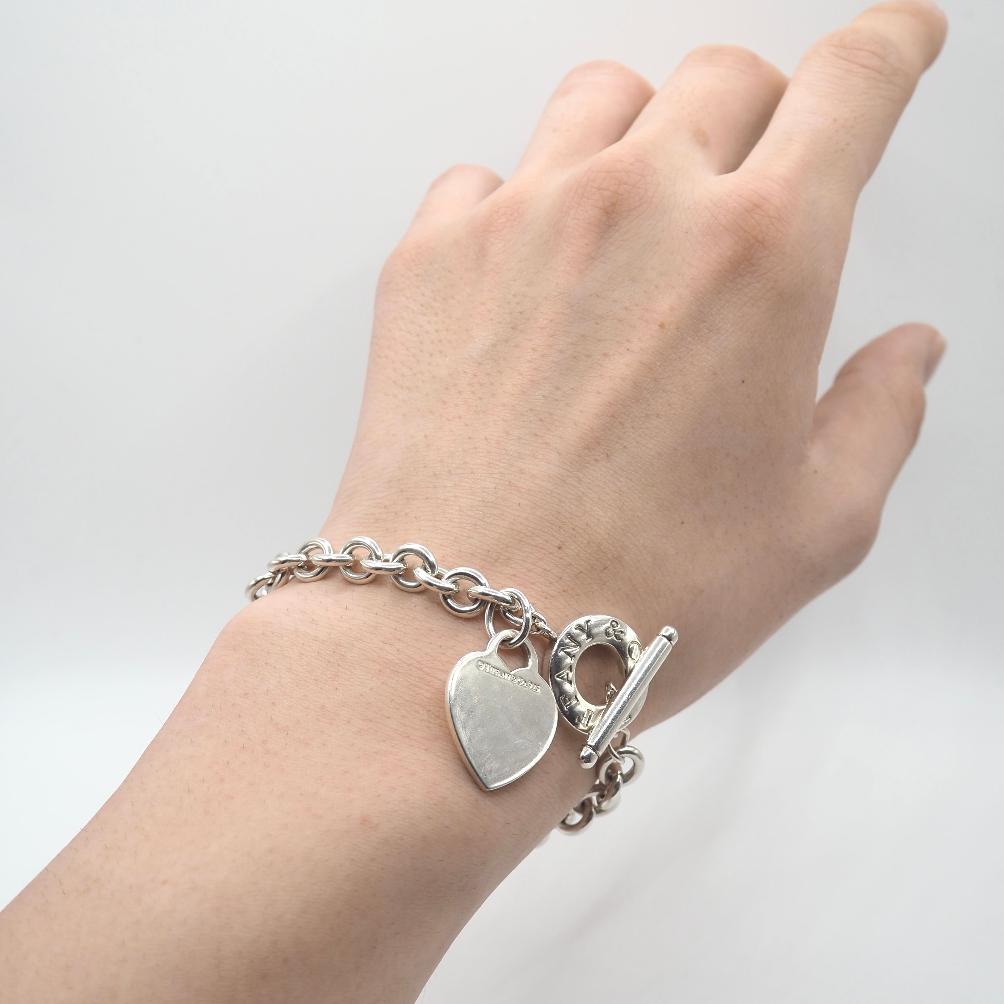 Tiffany&Co. ハートタグ トグル ブレスレット シルバー925