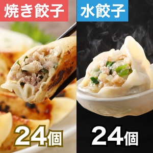 定期便｜巣鴨餃子盛り合わせ | 水餃子24個・焼餃子24個：計48個（12個入り×4袋）