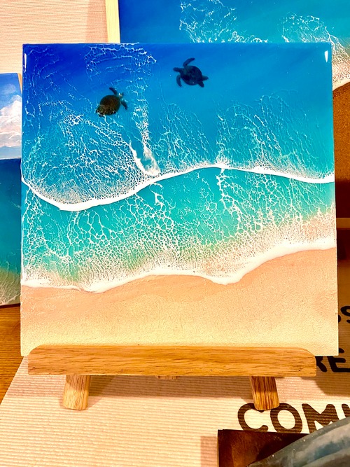 オーシャンレジンアートパネル