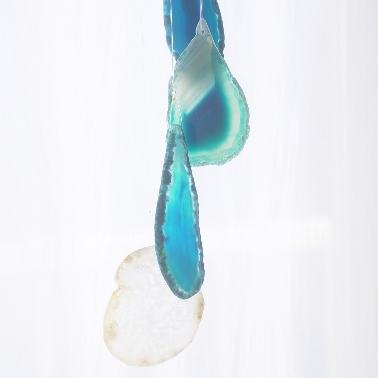 Marine Blue - アゲートヒーリングチャイム / Agate Sun Catcher Wind Chime 478