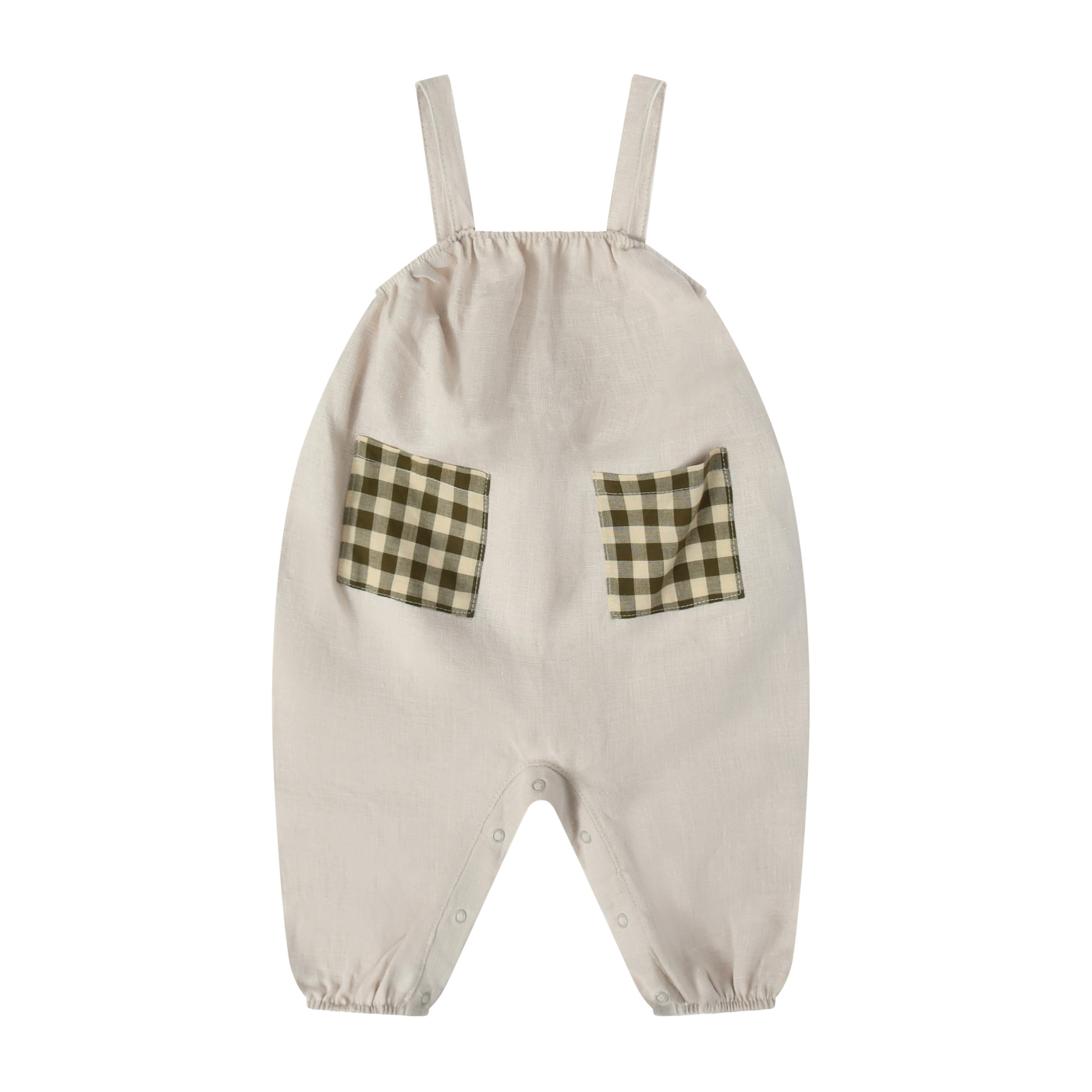 organic zoo / Ceramic White Artisan Jumpsuit / 0-6m,6-12m,1-2y,2-3y,3-4y