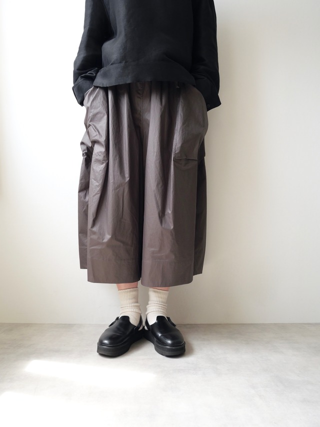 TENNE HANDCRAFTED MODERN / big pocket culotte（ CHARCOAL・BEIGE・BLACK ）