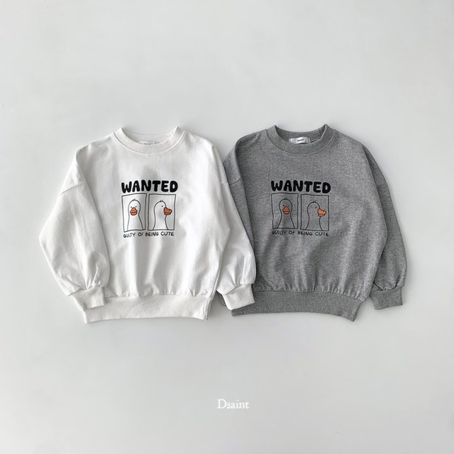 【取寄】dsaint｜duck wanted sweatshirt｜ダックウォンテッドスウェット｜5-17｜kids&jr｜26 spring