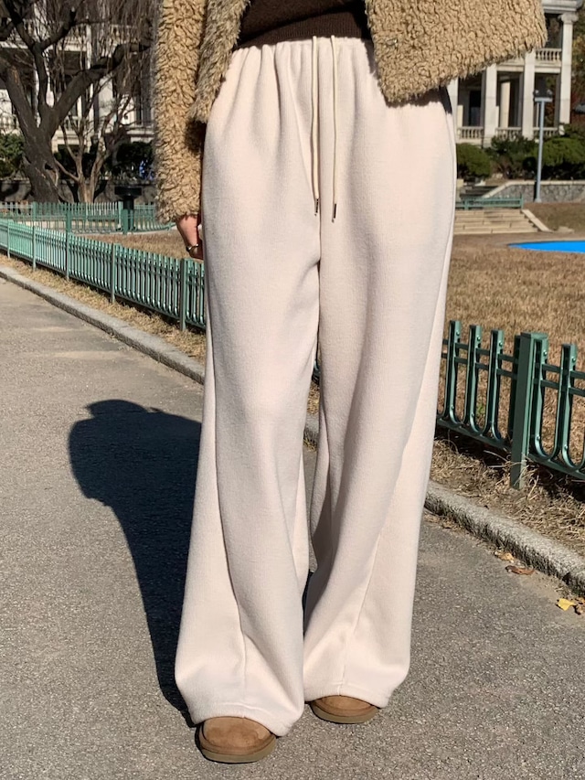 (予約) signature / Puzzle knit pants 3color