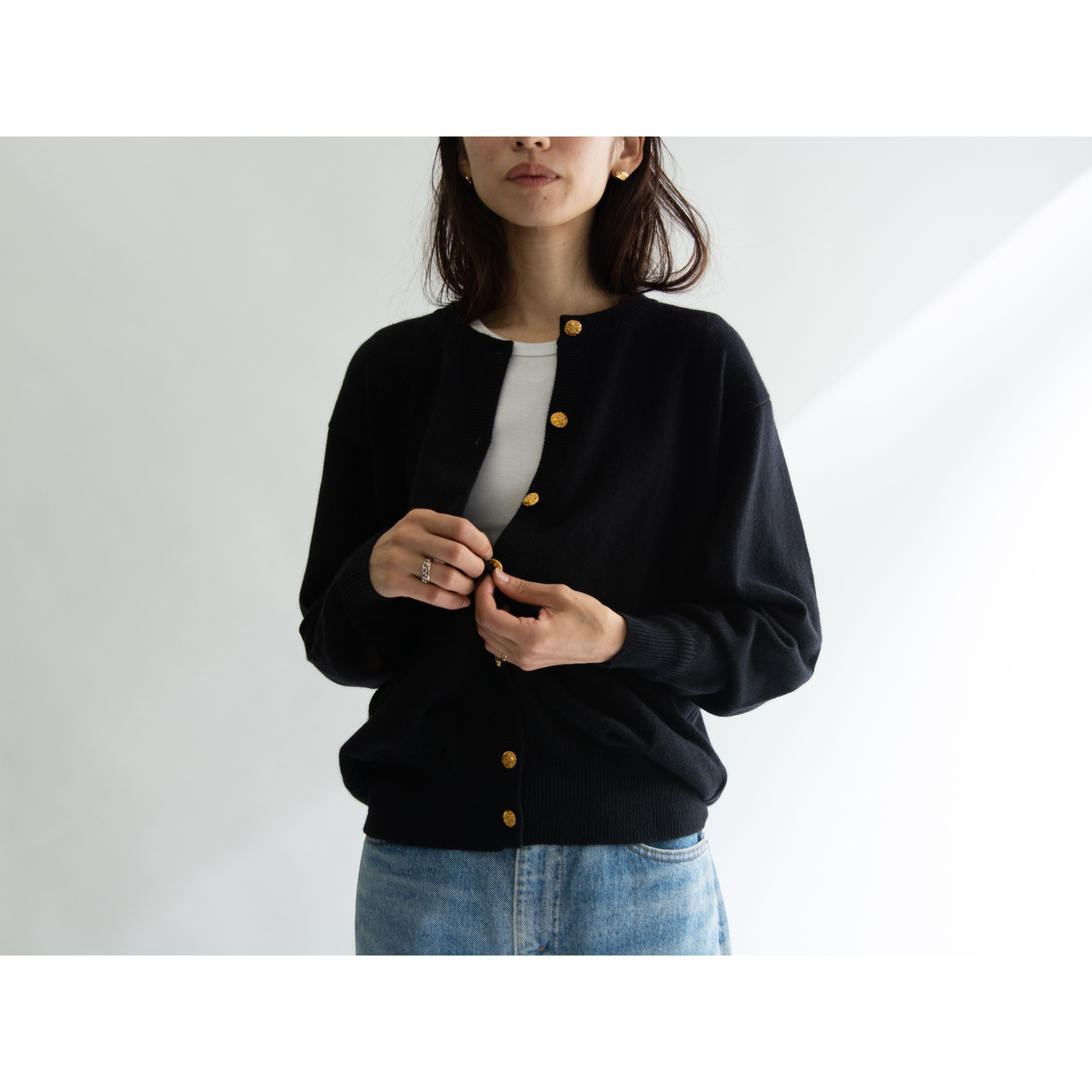 PER VALENTINO】100% cashmere knit cardigan（ペレバレンティノ