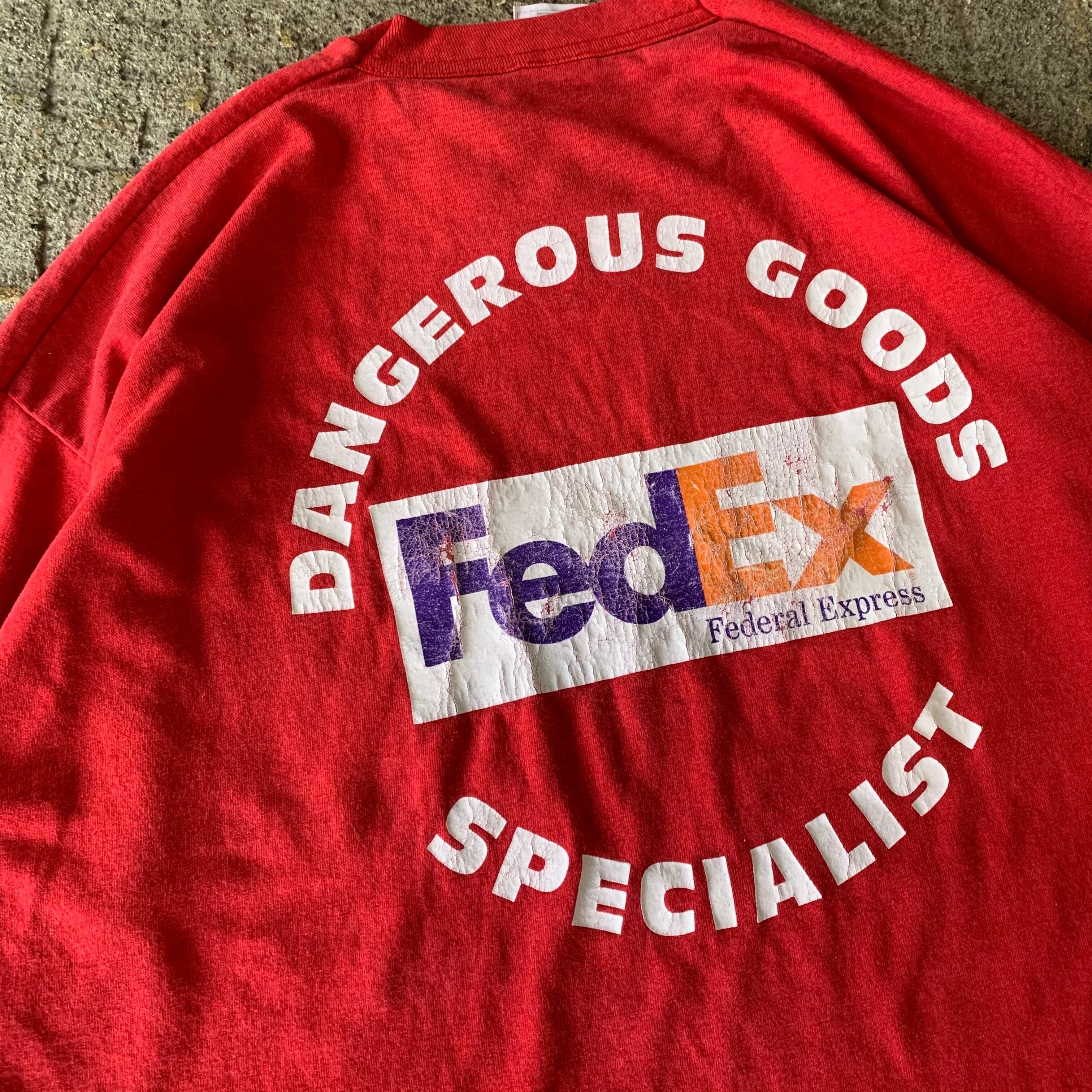 トップス 90s FedEx faded vintage T-shirt 90s FedEx faded vintage T-shirt