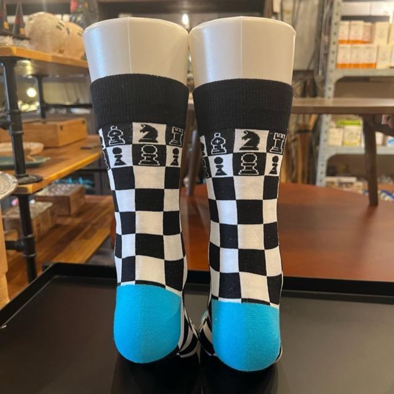 TOPANGA SOCKS Men's　Chess　靴下　メンズソックス　チェス　足元ファッション　プチギフト