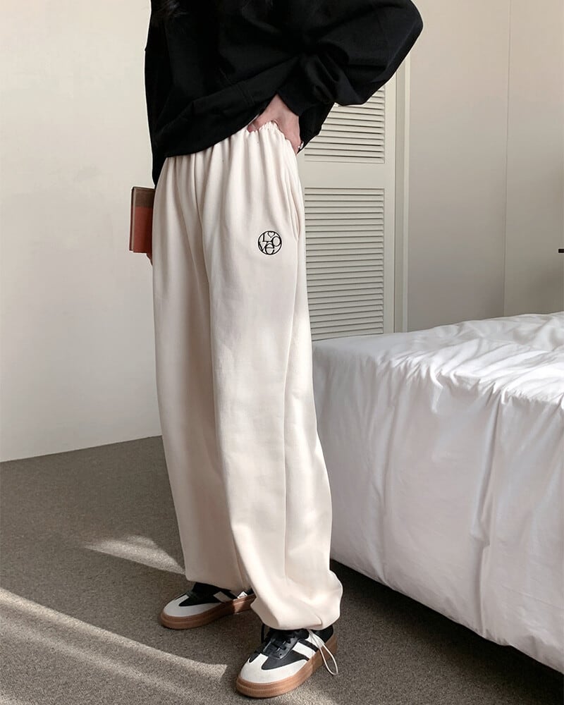 【SELECT】刺繍スウェットパンツ